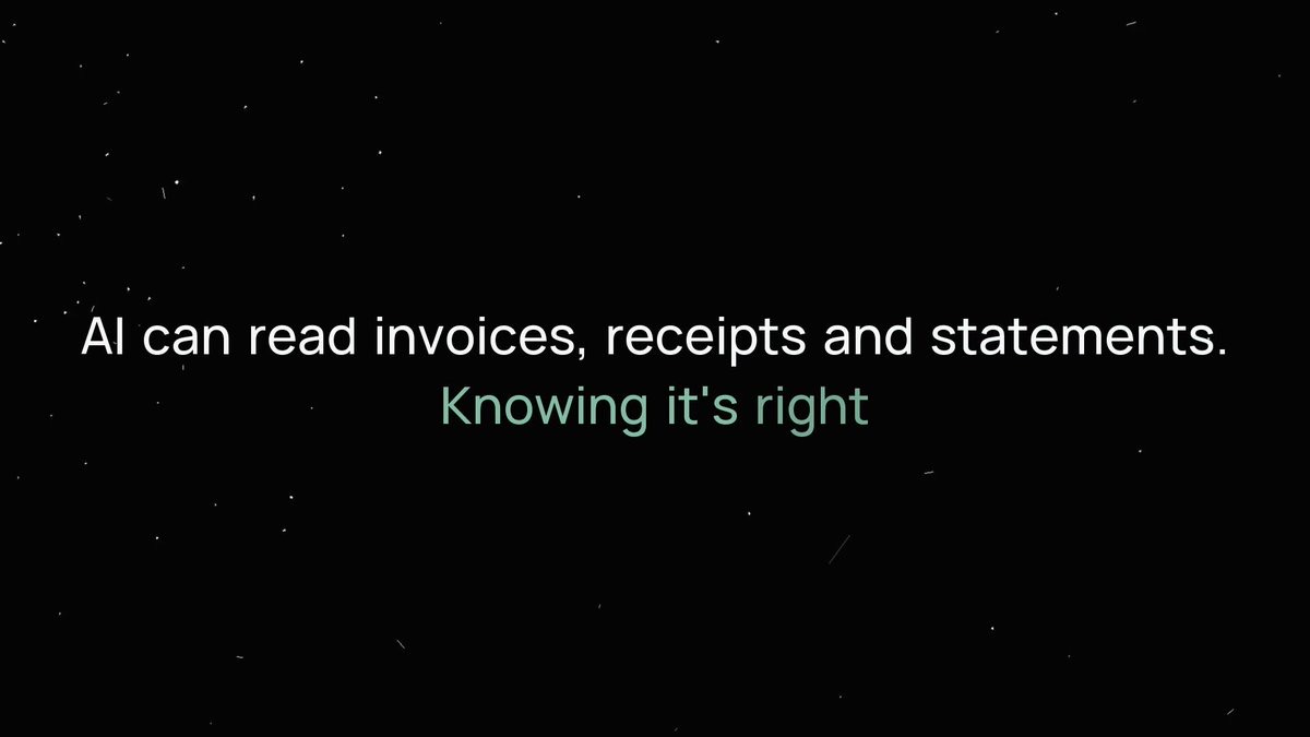Launch video: AI can read invoices, receipts and statements. Knowing it's right